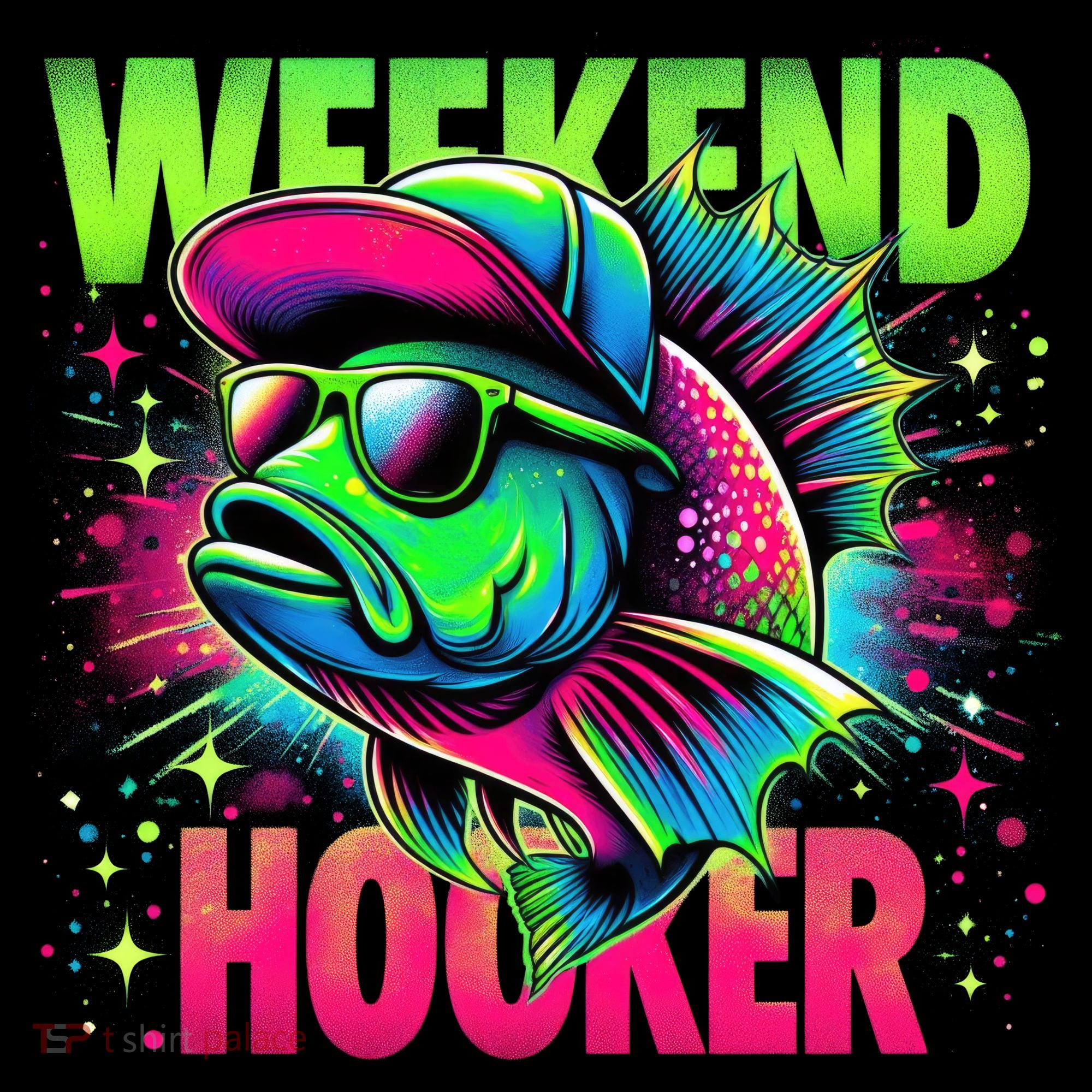 Weekend Hooker Funny Fish Kids Long Sleeve Shirt