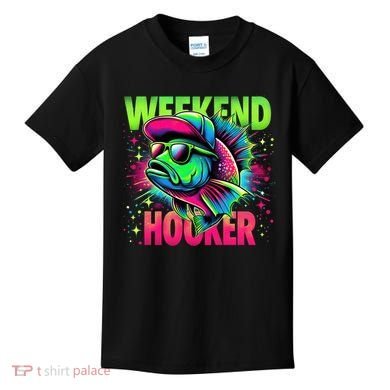 Weekend Hooker Funny Fish Kids T-Shirt