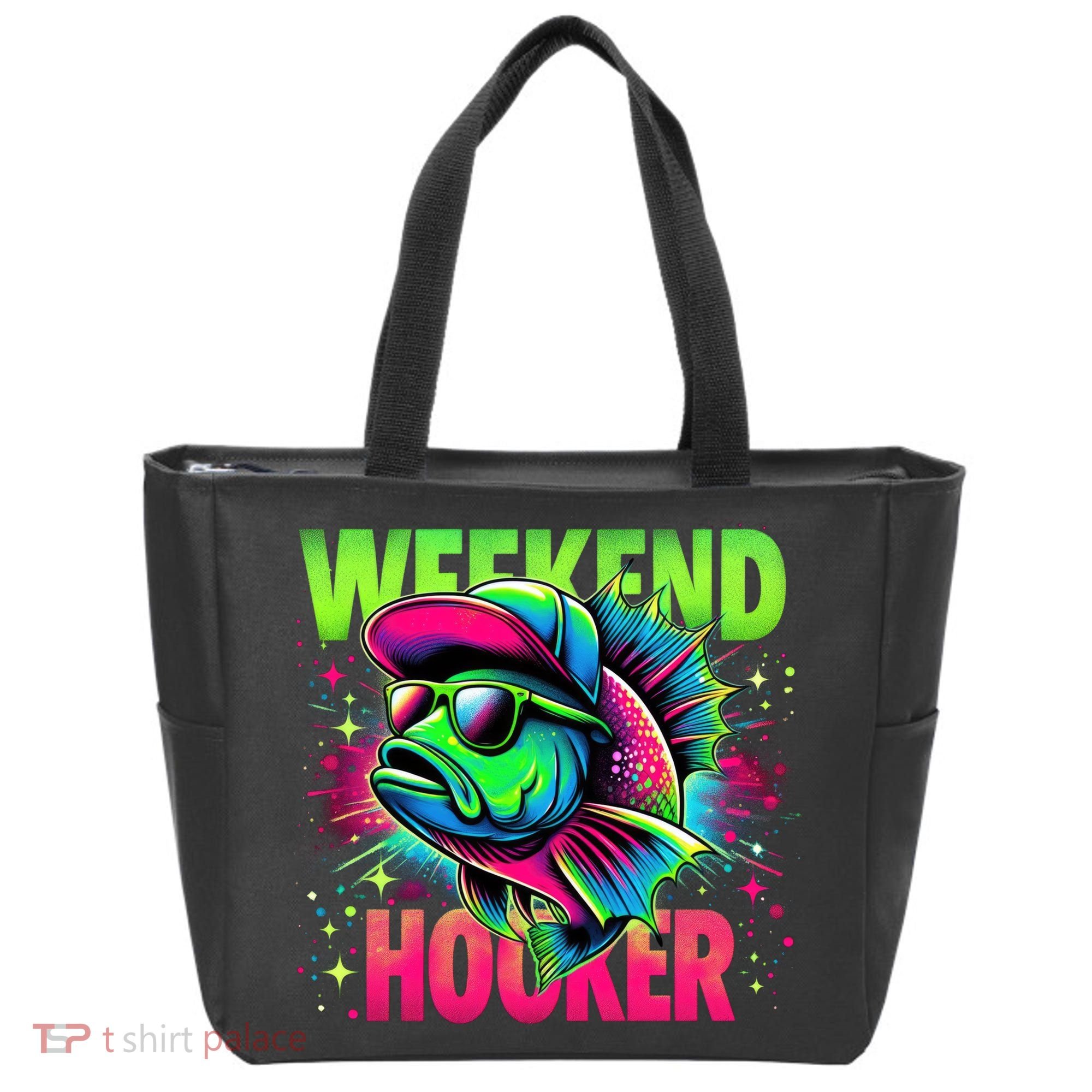 Weekend Hooker Funny Fish Tote Bag