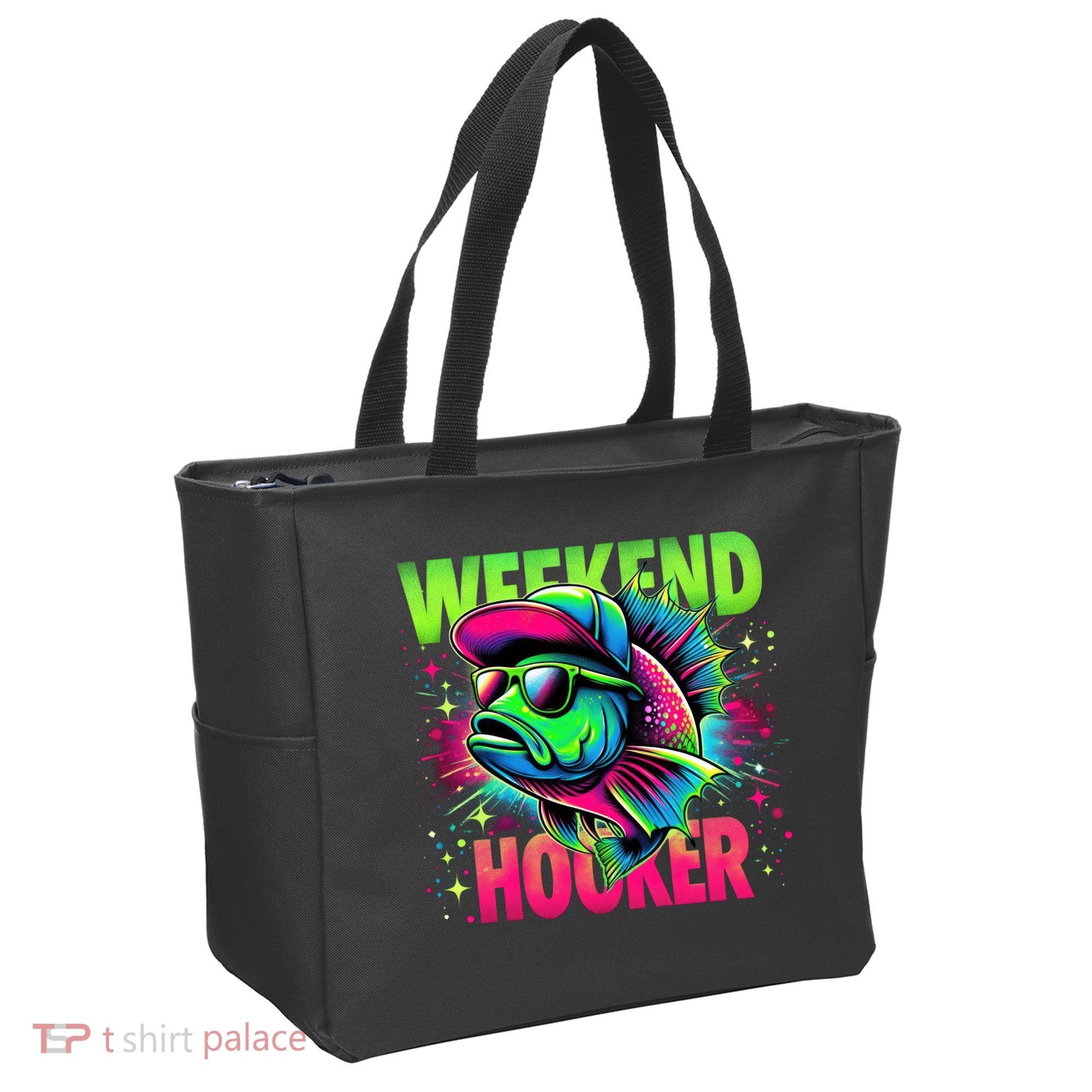 Weekend Hooker Funny Fish Tote Bag