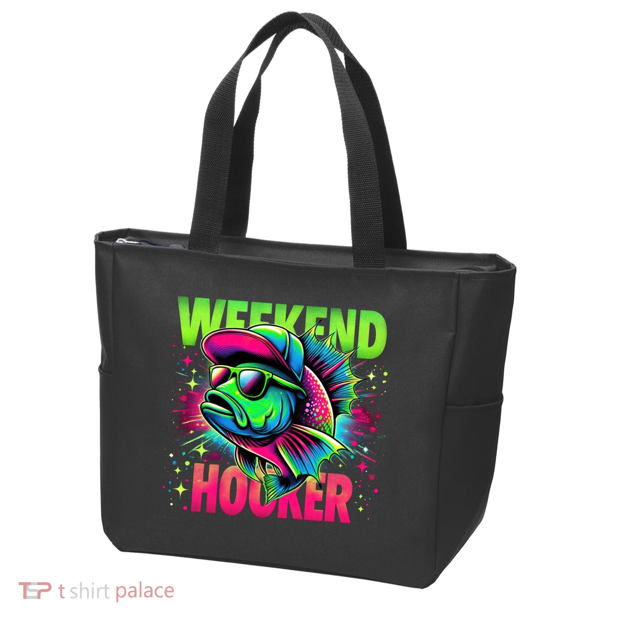 Weekend Hooker Funny Fish Tote Bag