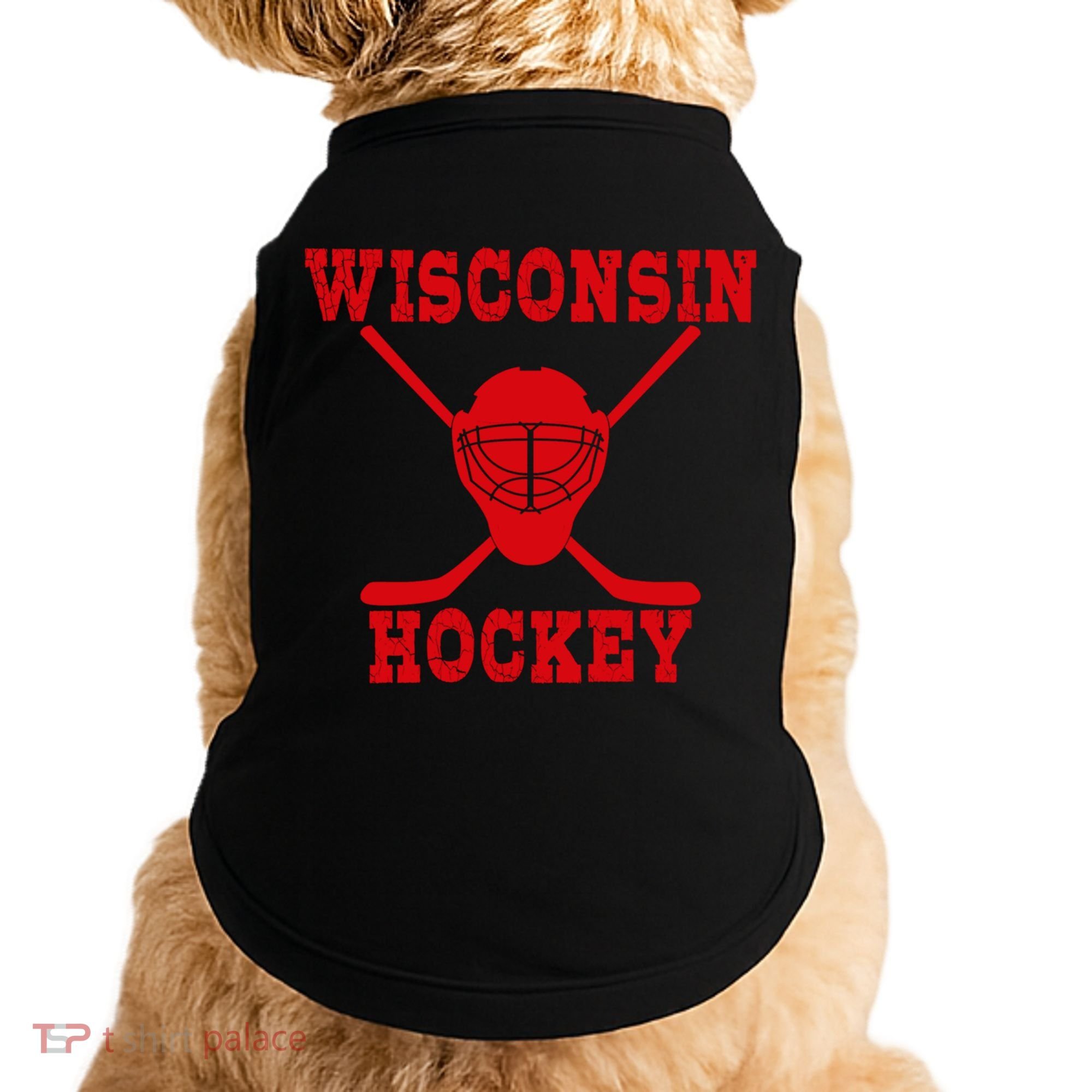 Wisconsin Hockey Gift Doggie Tank