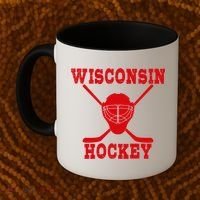 Wisconsin Hockey Gift Coffee Mug thumb 2