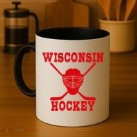 Wisconsin Hockey Gift Coffee Mug thumb 4