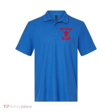 Wisconsin Hockey Gift Polo