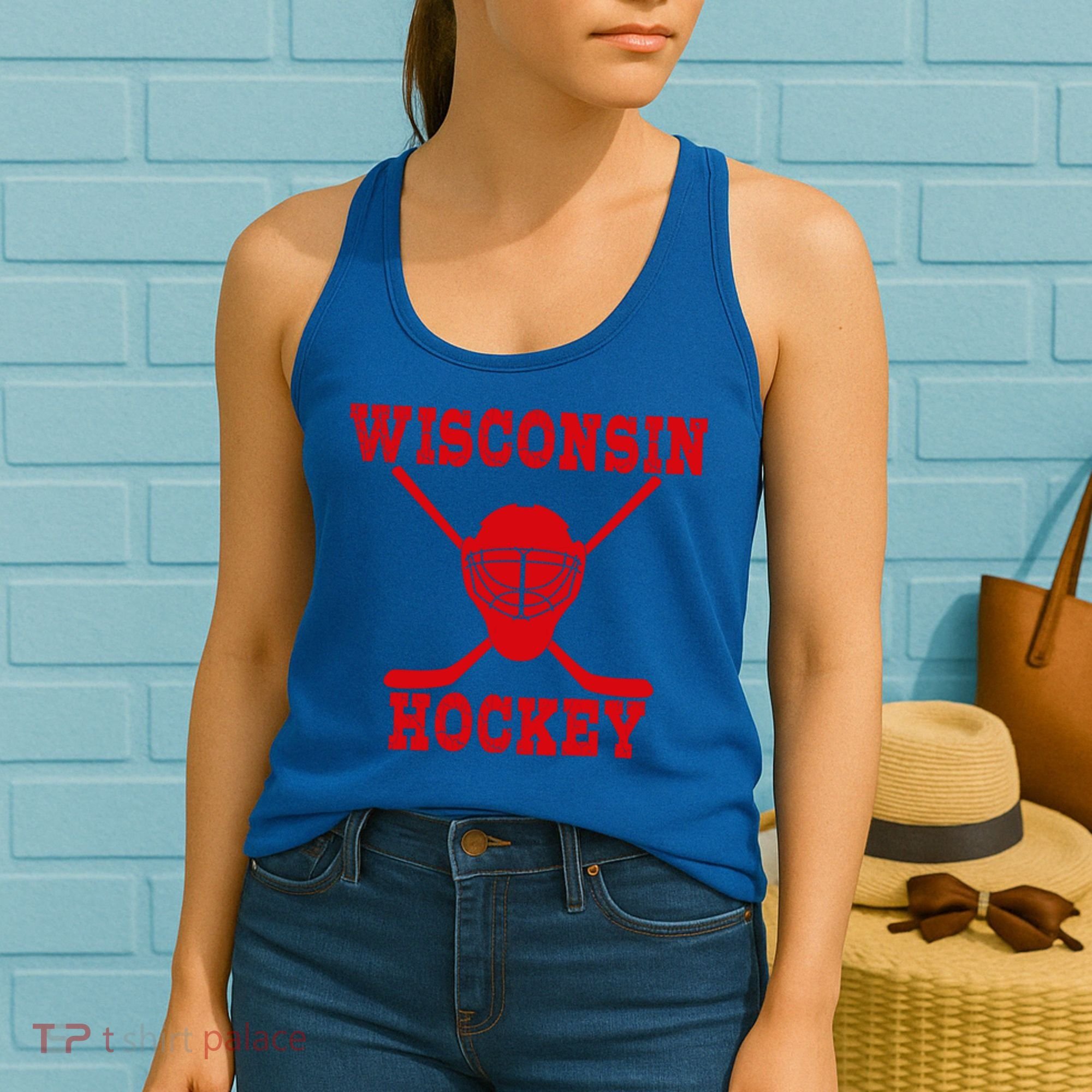 Wisconsin Hockey Gift Women's Tank Top
