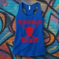 Wisconsin Hockey Gift Women's Tank Top thumb 3