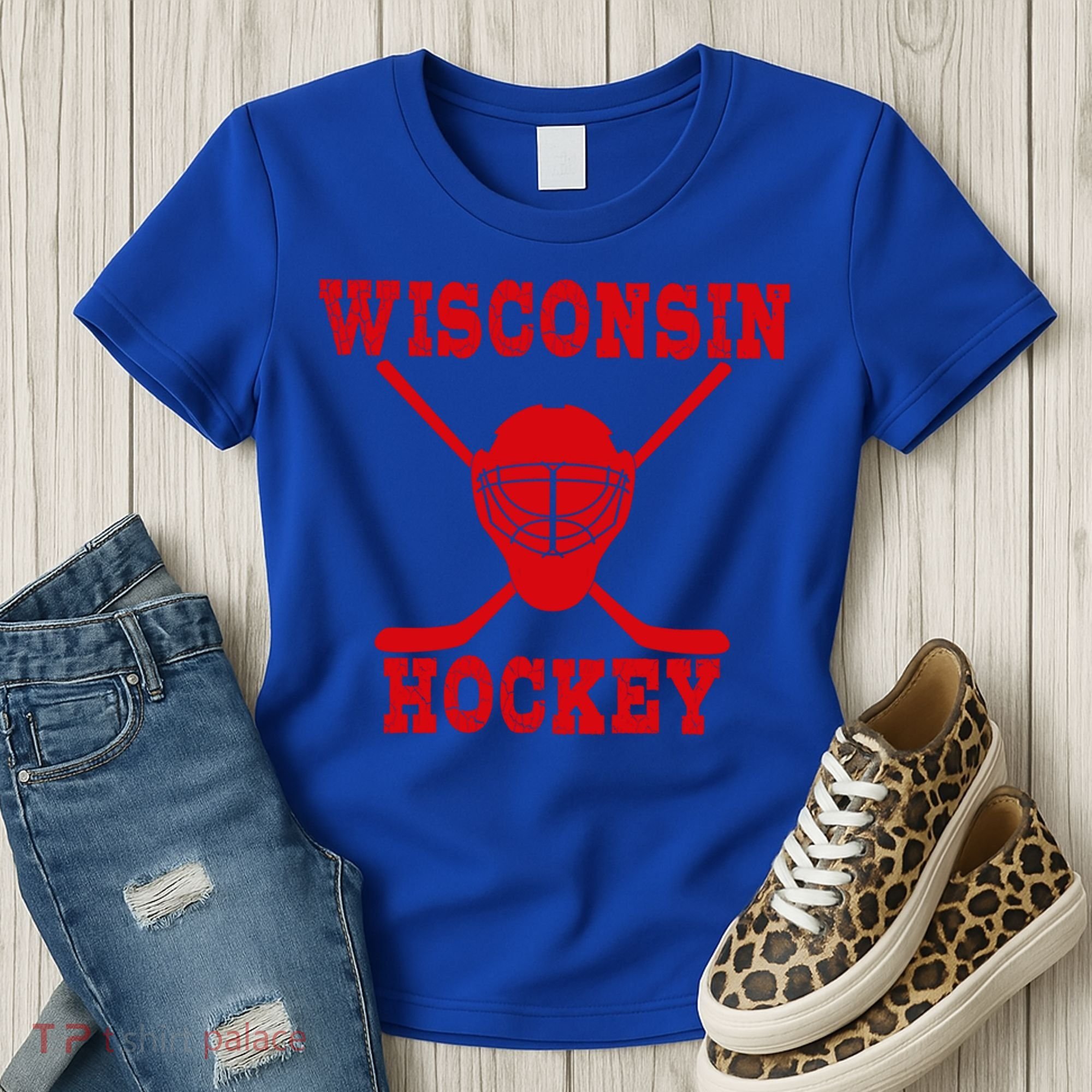 Wisconsin Hockey Gift Women's T-Shirt