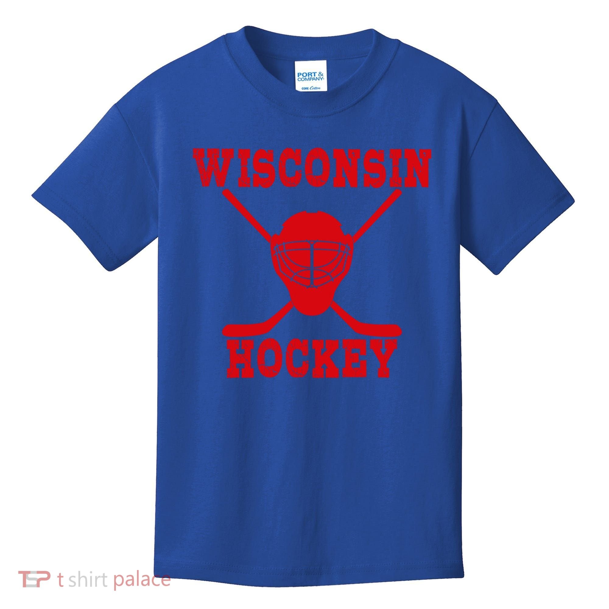 Wisconsin Hockey Gift Kids T-Shirt