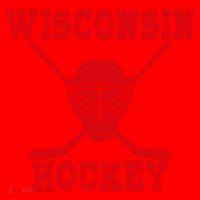 Wisconsin Hockey Gift Santa Hat thumb 1