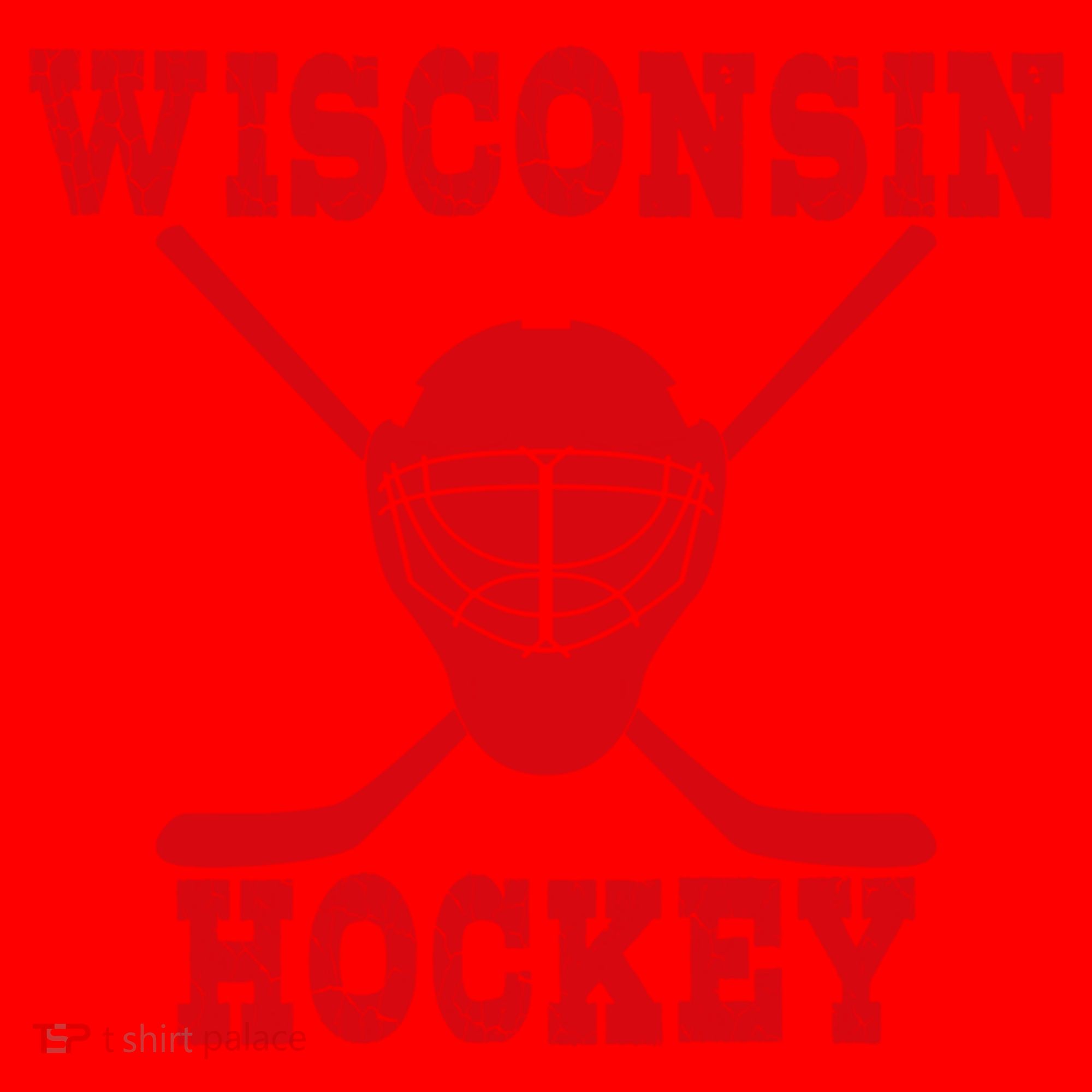 Wisconsin Hockey Gift Santa Hat