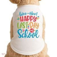 Woo Hoo Happy Last Day Of School Doggie Tank thumb 0