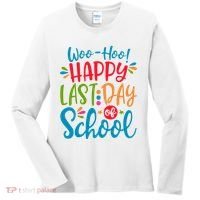 Woo Hoo Happy Last Day Of School Women's Long Sleeve Shirt thumb 0
