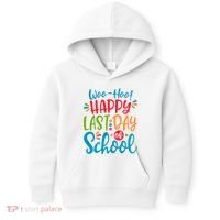 Woo Hoo Happy Last Day Of School Kids Hoodie thumb 0