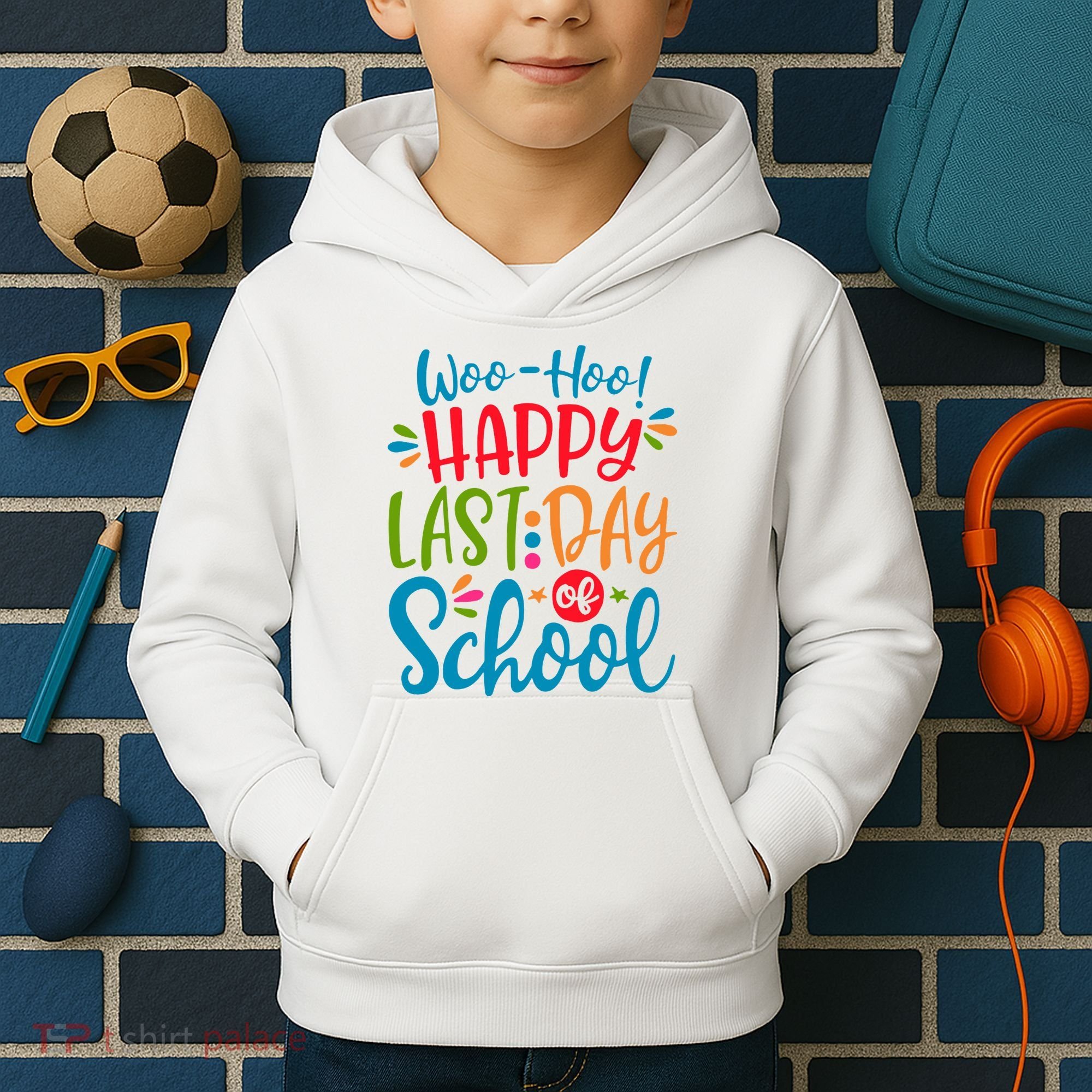Woo Hoo Happy Last Day Of School Kids Hoodie