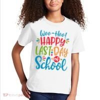 Woo Hoo Happy Last Day Of School Kids T-Shirt thumb 2