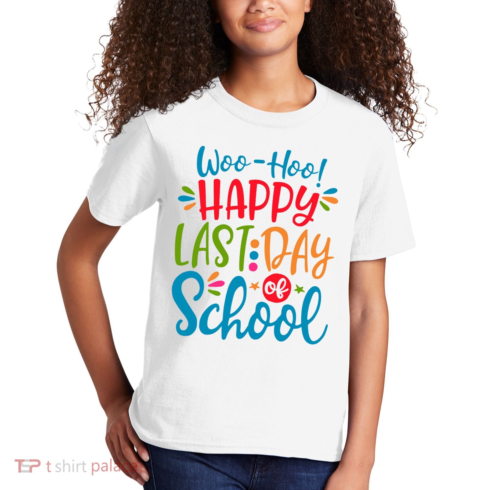 Woo Hoo Happy Last Day Of School Kids T-Shirt