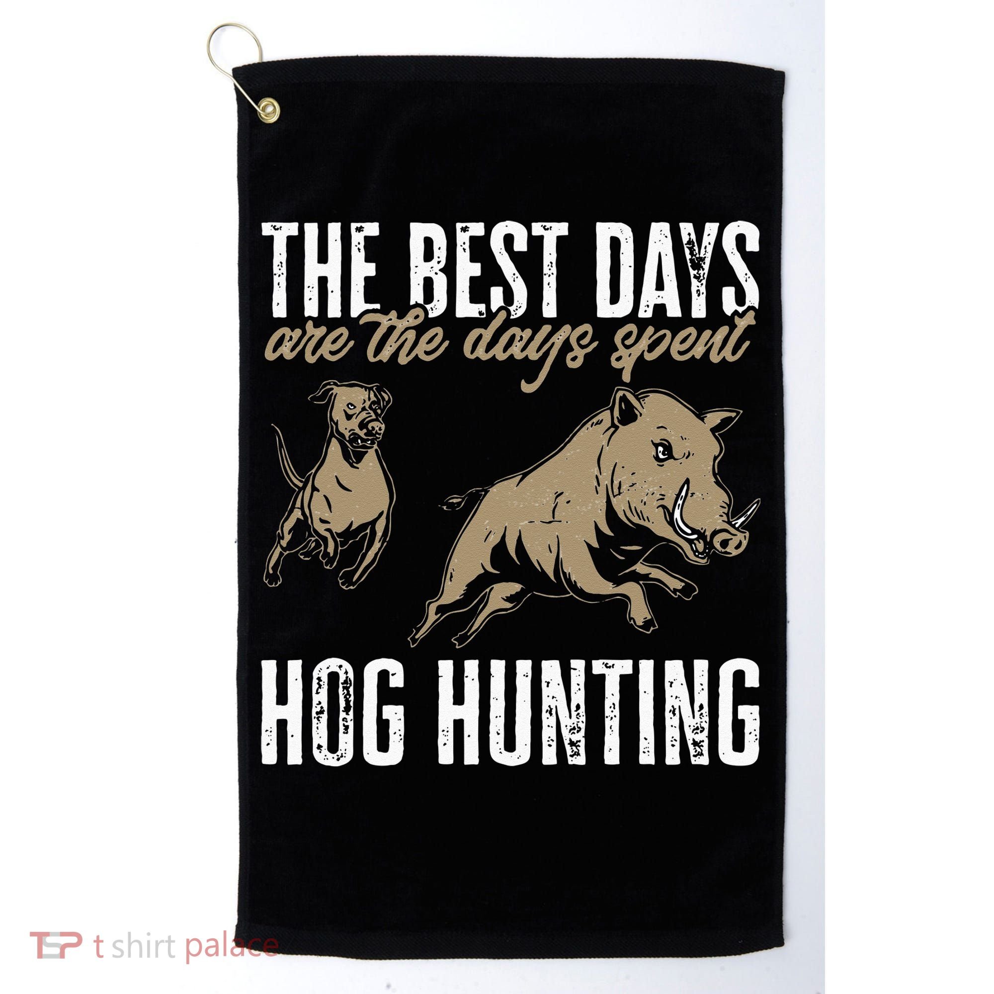 Wild Hog Hunting Dog Boar Hunting Golf Towel