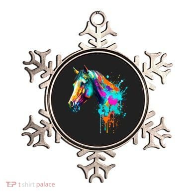 Watercolor Horse Head Ornament