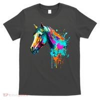 Watercolor Horse Head T-Shirt thumb 0