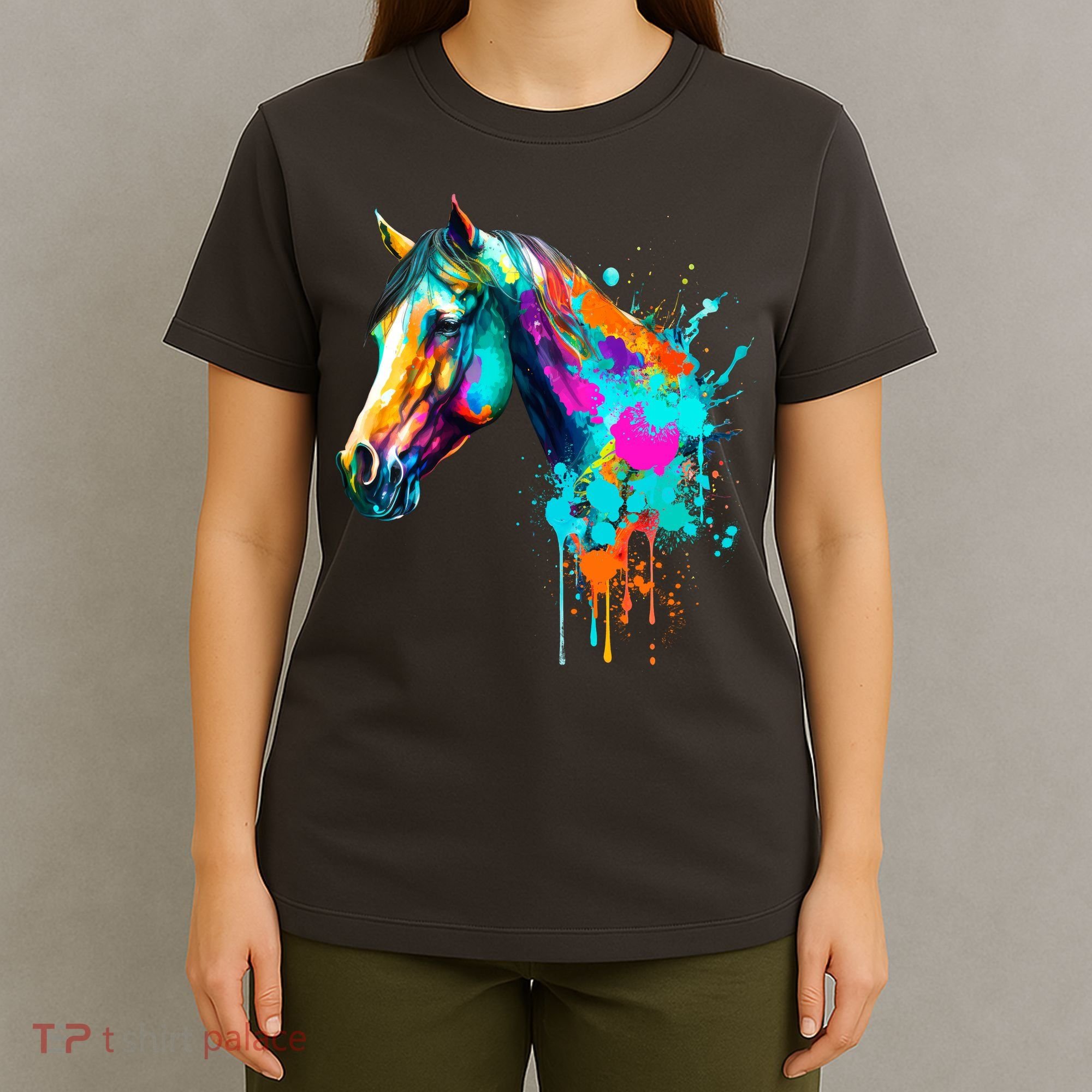 Watercolor Horse Head T-Shirt