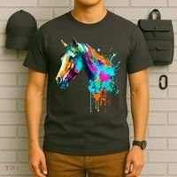Watercolor Horse Head T-Shirt thumb 6