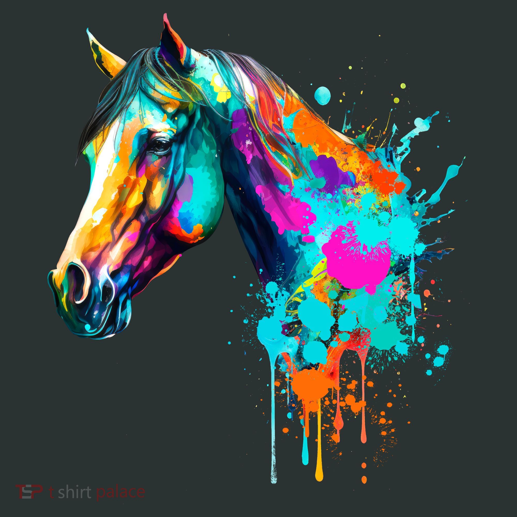 Watercolor Horse Head T-Shirt