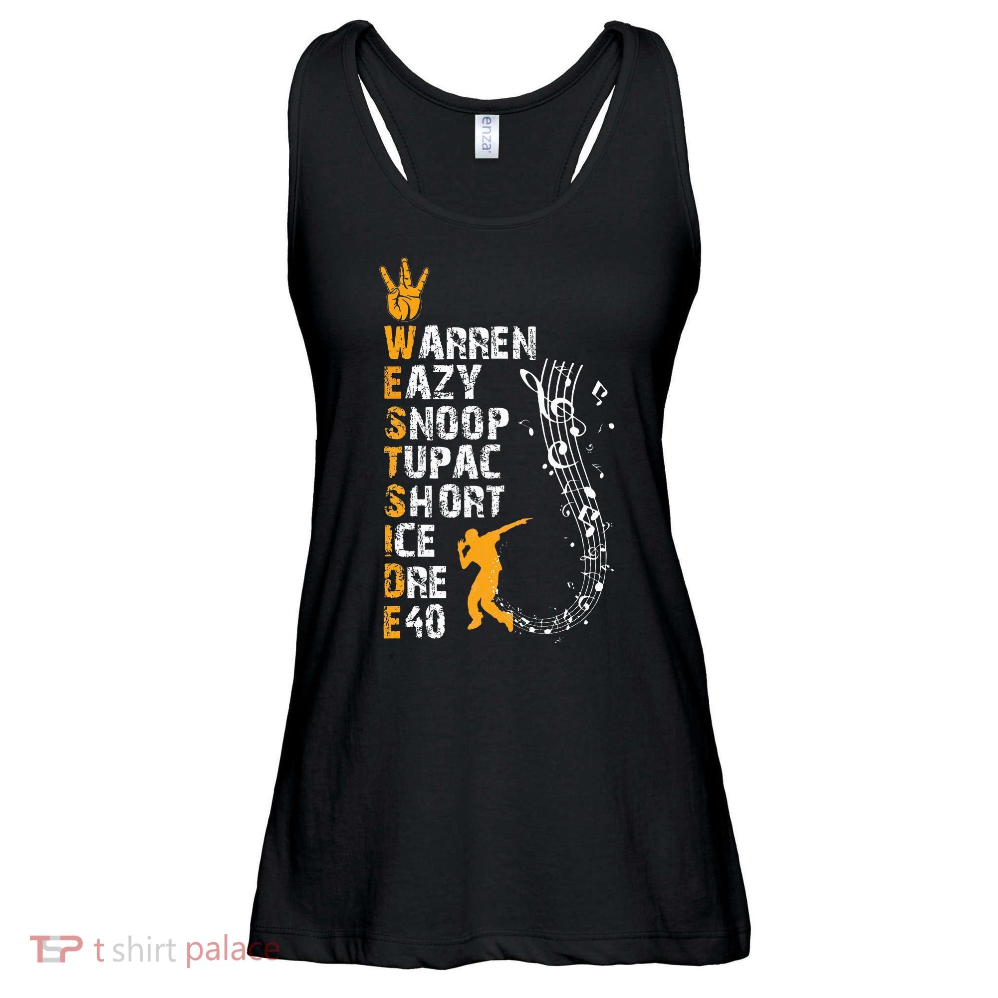 Westside hip hop rap music legends Ladies Essential Flowy Tank