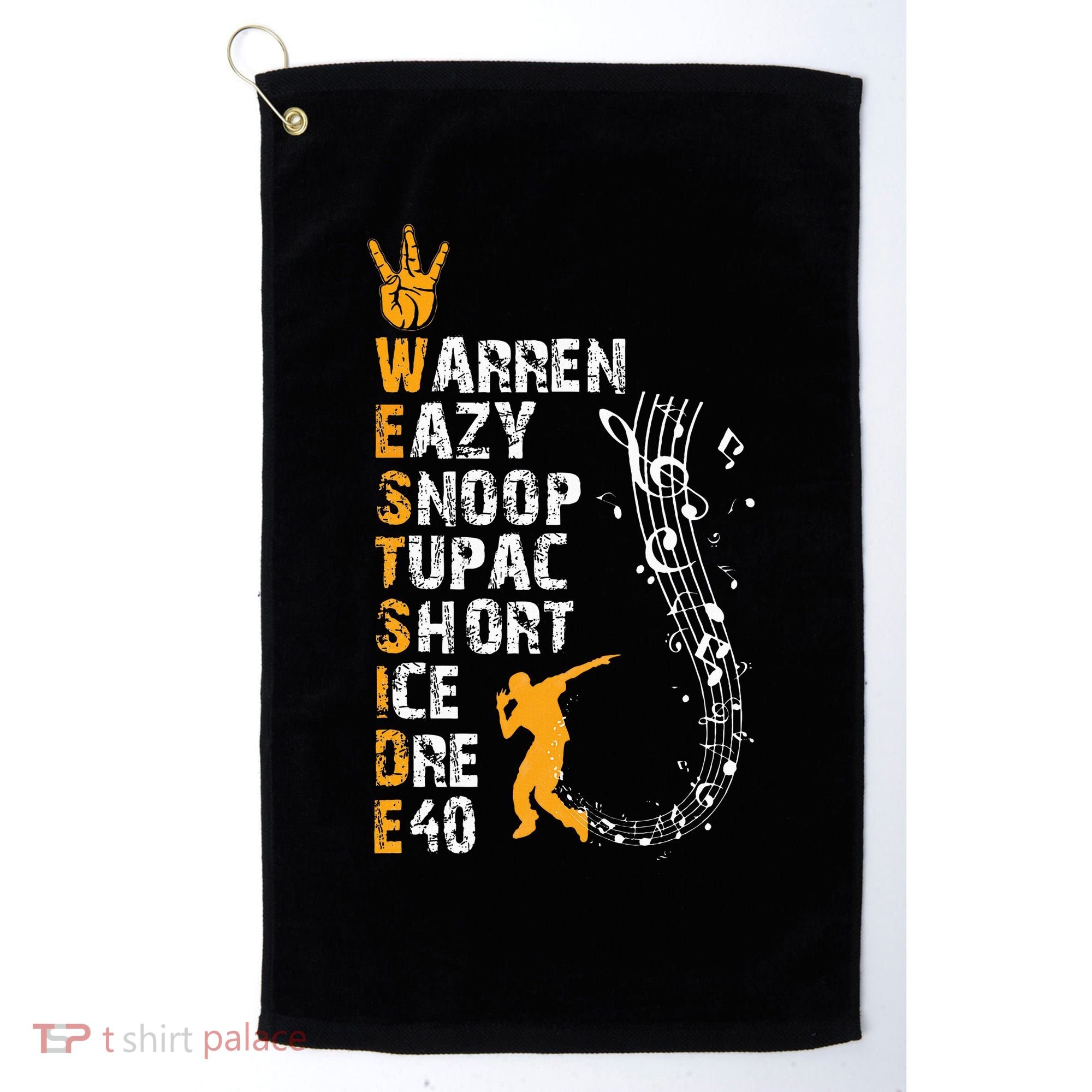 Westside hip hop rap music legends Golf Towel
