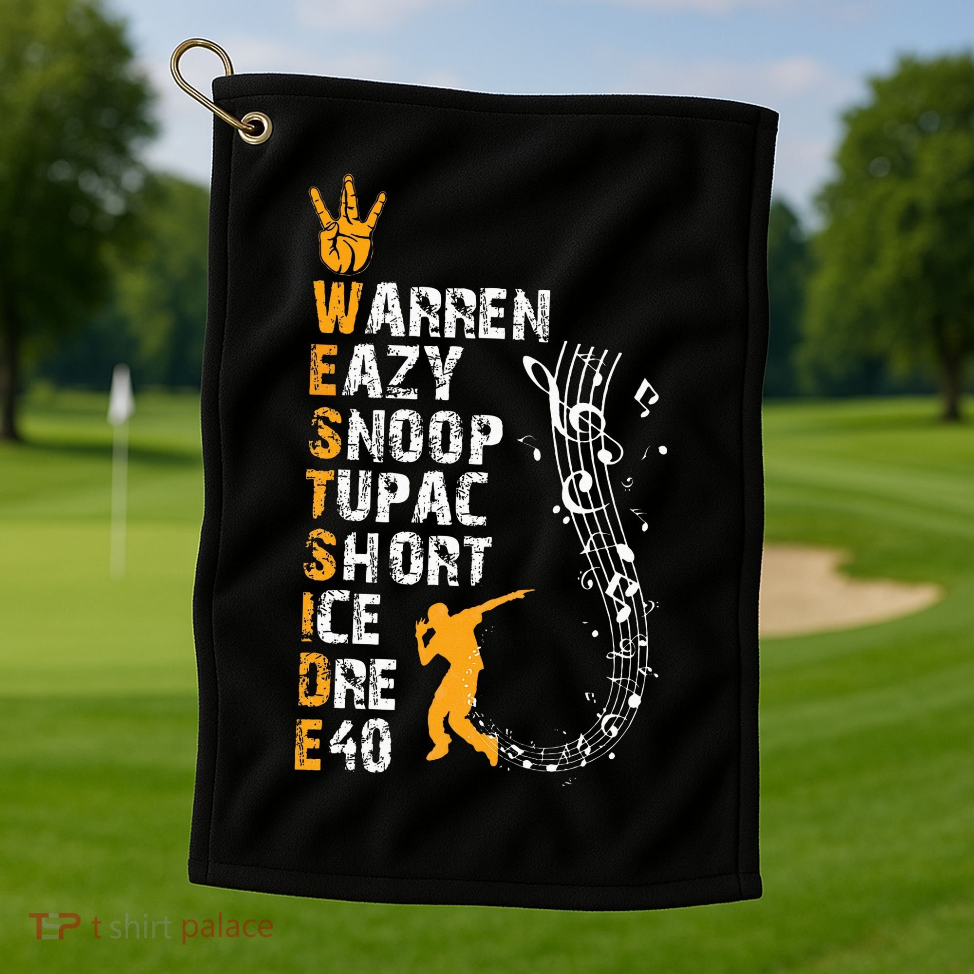 Westside hip hop rap music legends Golf Towel