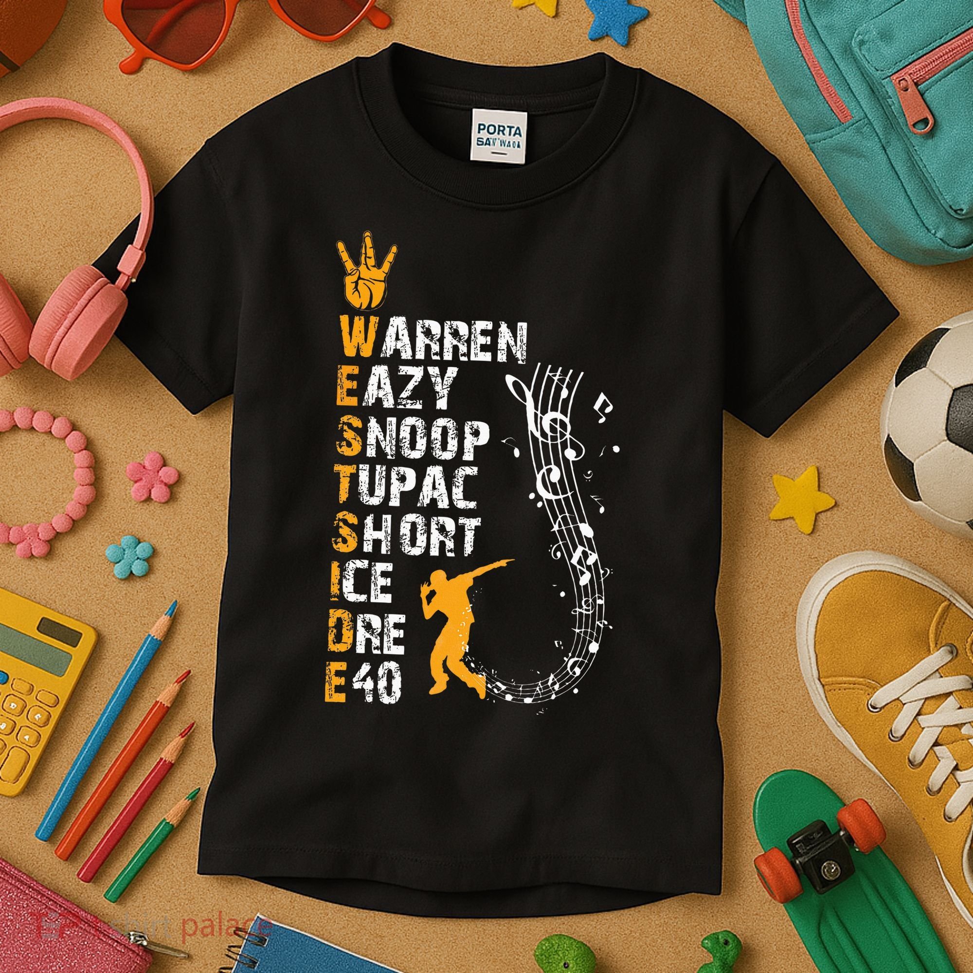 Westside hip hop rap music legends Kids T-Shirt