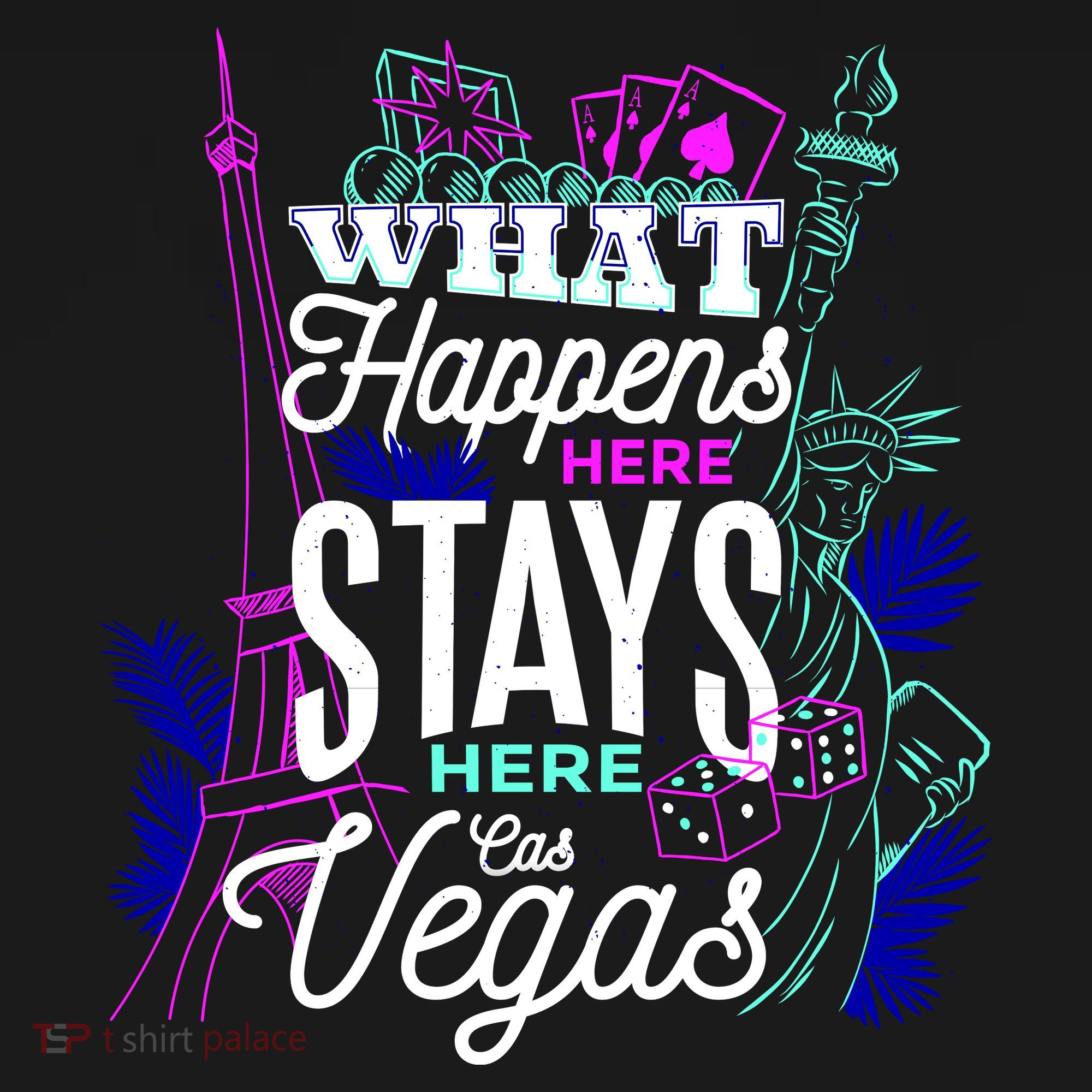 What Happens Here Stays Here Las Vegas NV Vacation Women's Hoodie