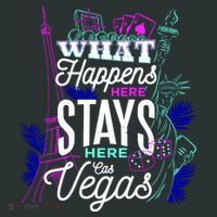 What Happens Here Stays Here Las Vegas NV Vacation T-Shirt thumb 7