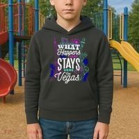 What Happens Here Stays Here Las Vegas NV Vacation Kids Hoodie thumb 2