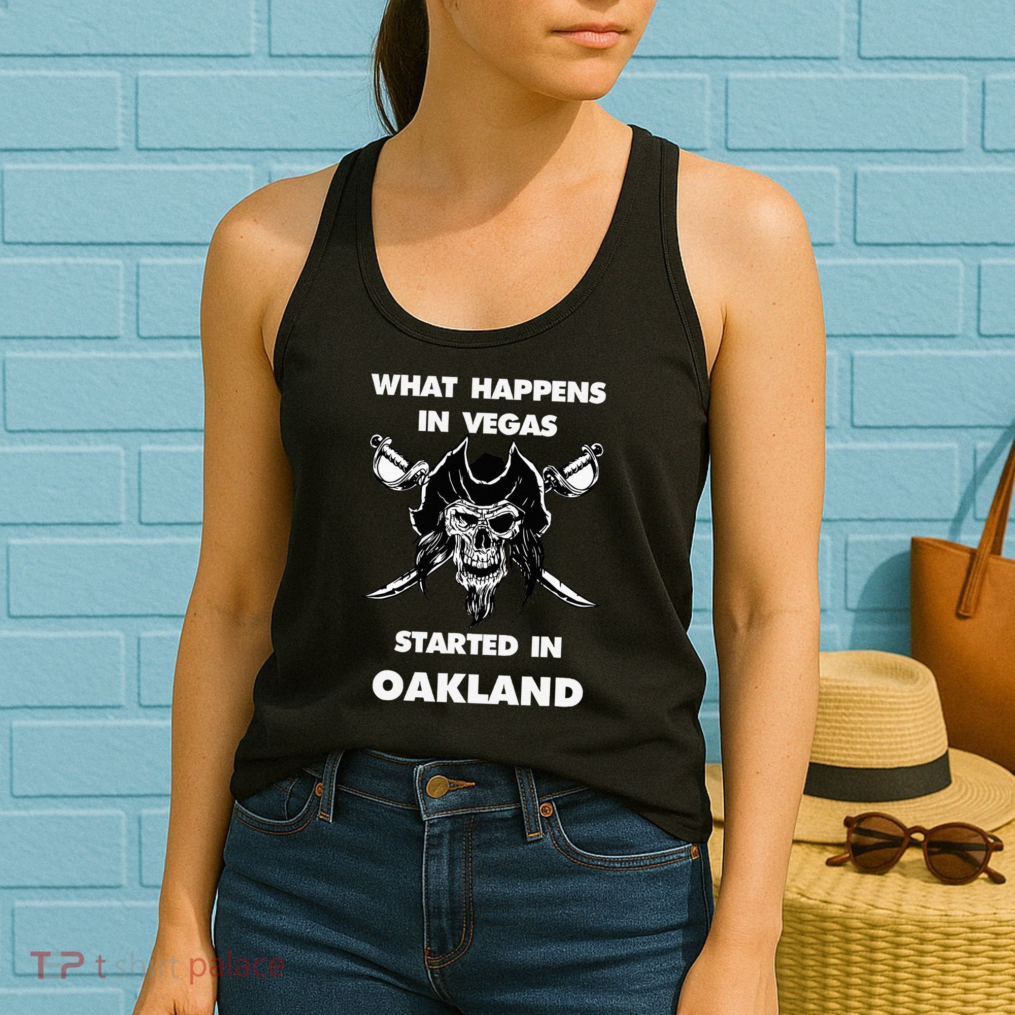 What Happens In Vegas Started In Oakland Women's Tank Top