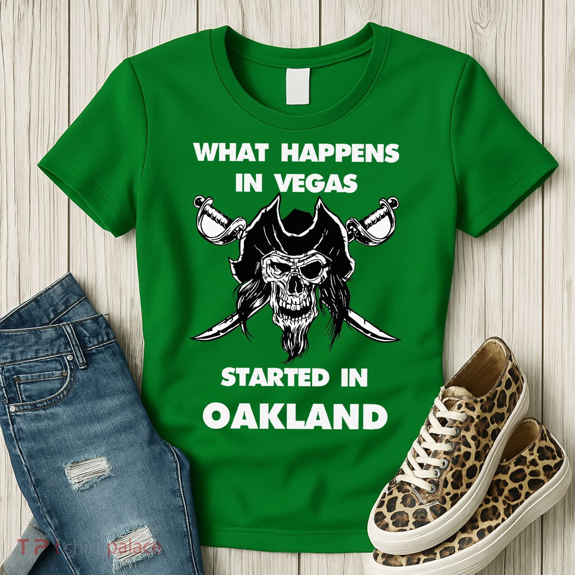 What Happens In Vegas Started In Oakland Women's T-Shirt