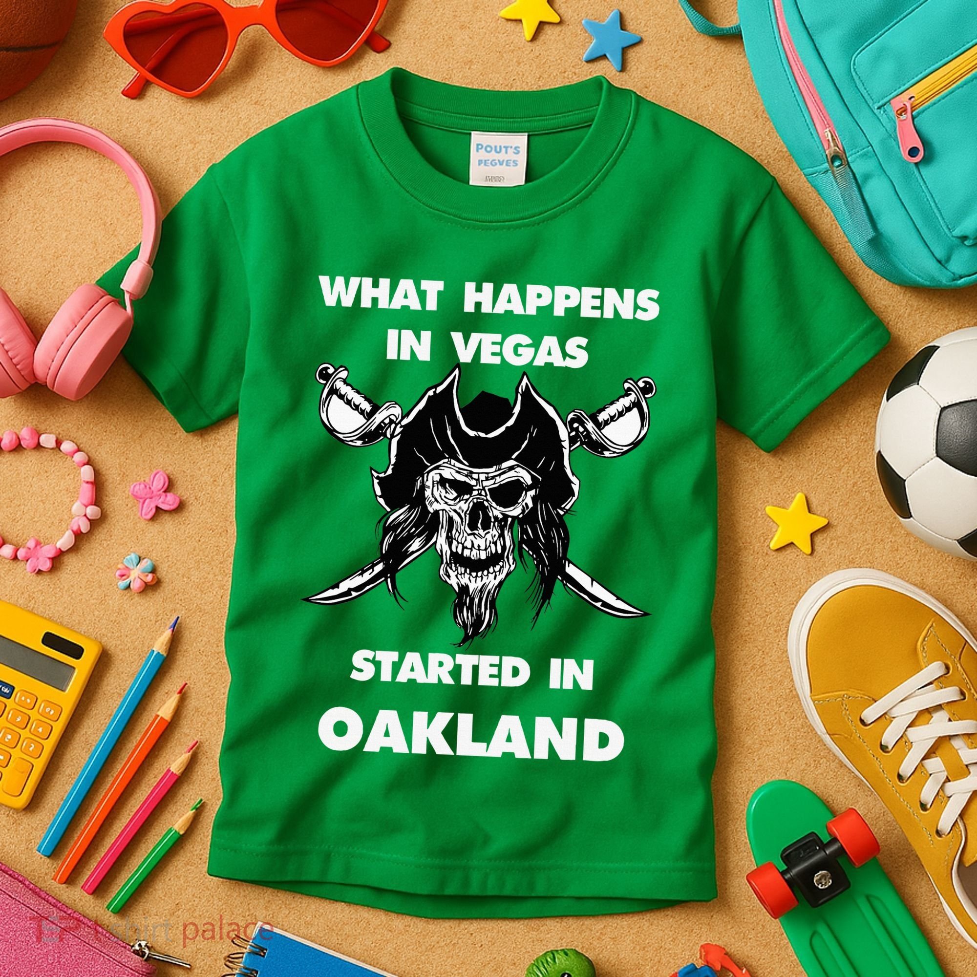 What Happens In Vegas Started In Oakland Kids T-Shirt