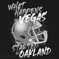 What Happens In Vegas Started In Oakland Football Fan Women's Tank Top thumb 5