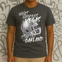 What Happens In Vegas Started In Oakland Football Fan T-Shirt thumb 3