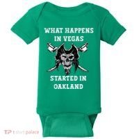 What Happens In Vegas Started In Oak Town Baby Bodysuit thumb 0
