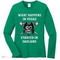 What Happens In Vegas Started In Oak Town Women's Long Sleeve Shirt thumb 0