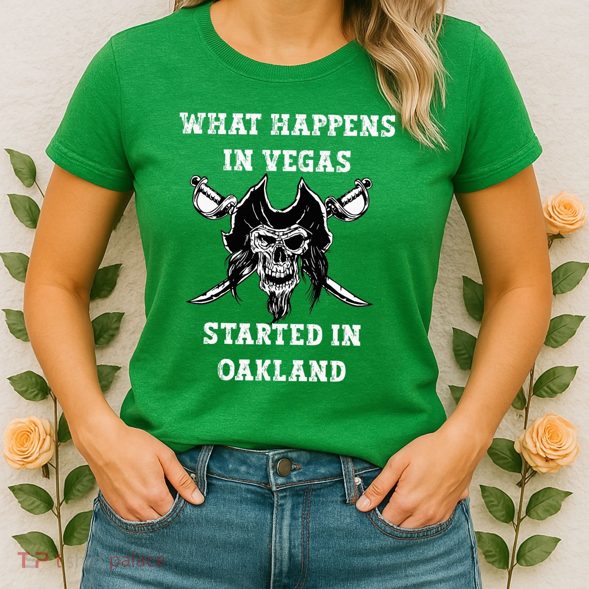 What Happens In Vegas Started In Oak Town Women's T-Shirt