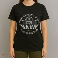 What Happens In The Barn Stays In The Barn Farmer Stories T-Shirt thumb 4