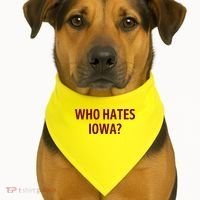 Who Hates Iowa Wehateiowa 00 Classic USA-Made Doggie Bandana thumb 2