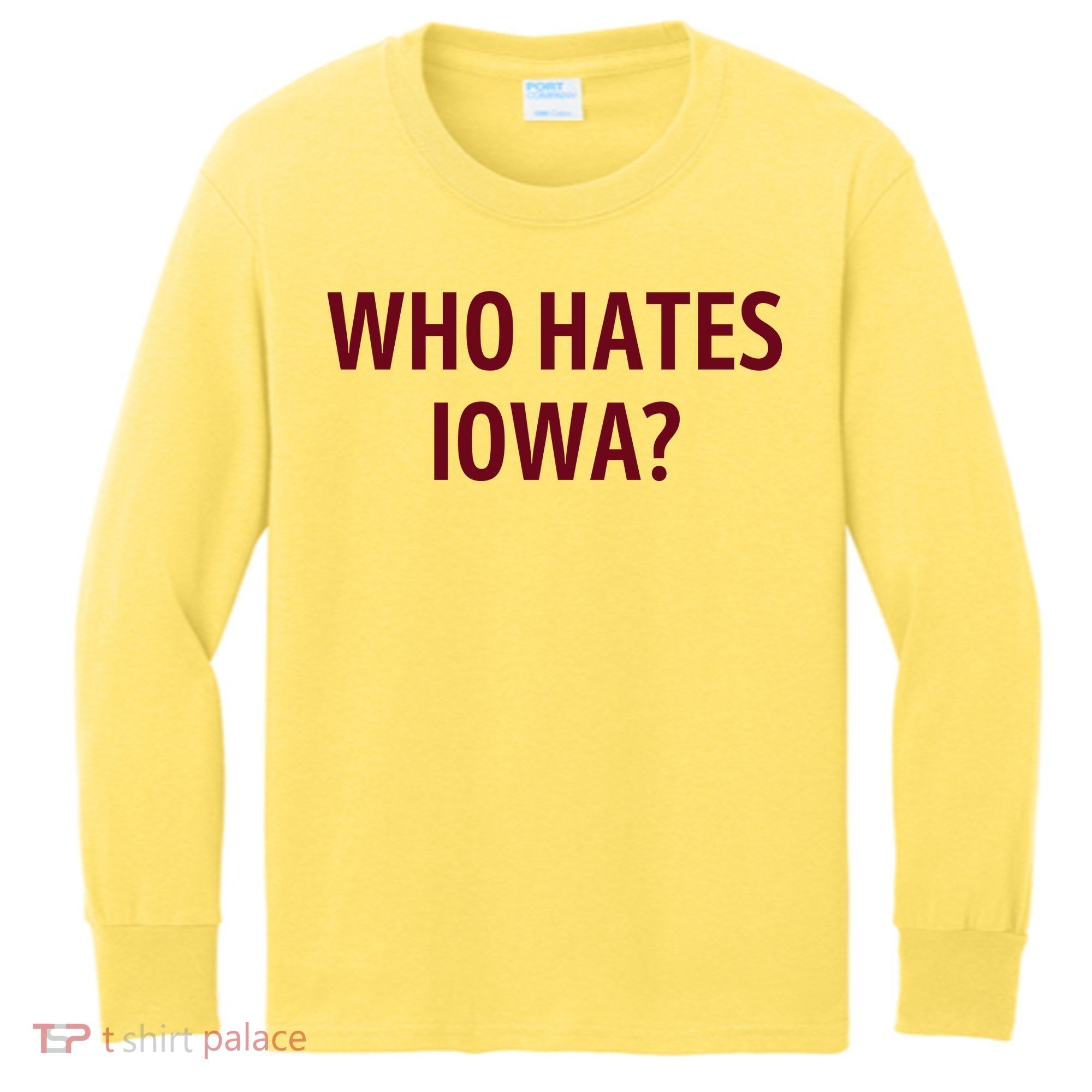 Who Hates Iowa Wehateiowa 00 Classic Kids Long Sleeve Shirt