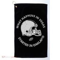 What Happens In Vegas Started In Oakland Golf Towel thumb 0