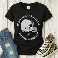 What Happens In Vegas Started In Oakland Women's T-Shirt thumb 3