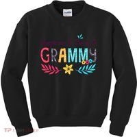 Womens Happiness Is Being A Grammy Floral Decoration Grandma Kids Sweatshirt thumb 0