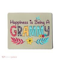 Womens Happiness Is Being A Grammy Floral Decoration Grandma Mousepad thumb 0