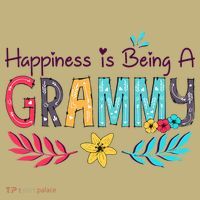 Womens Happiness Is Being A Grammy Floral Decoration Grandma Mousepad thumb 1